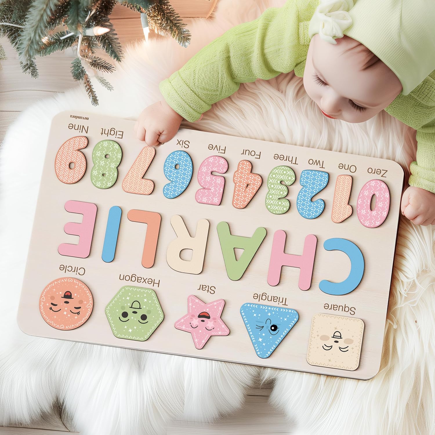 Personalized Wooden Name Puzzle for Kids Custom Toy