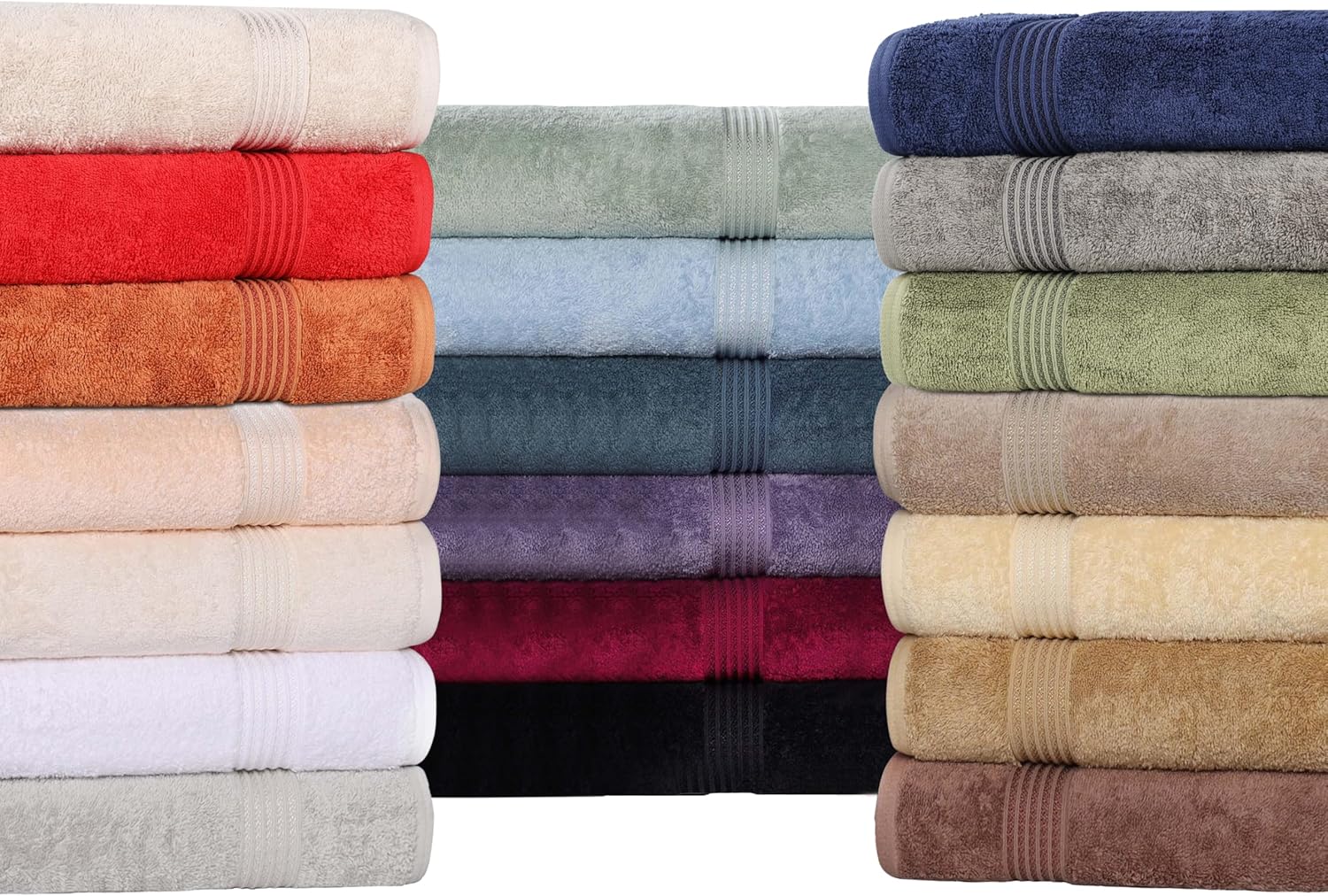 Superior Egyptian Cotton 6-Piece Towel Set in Taupe