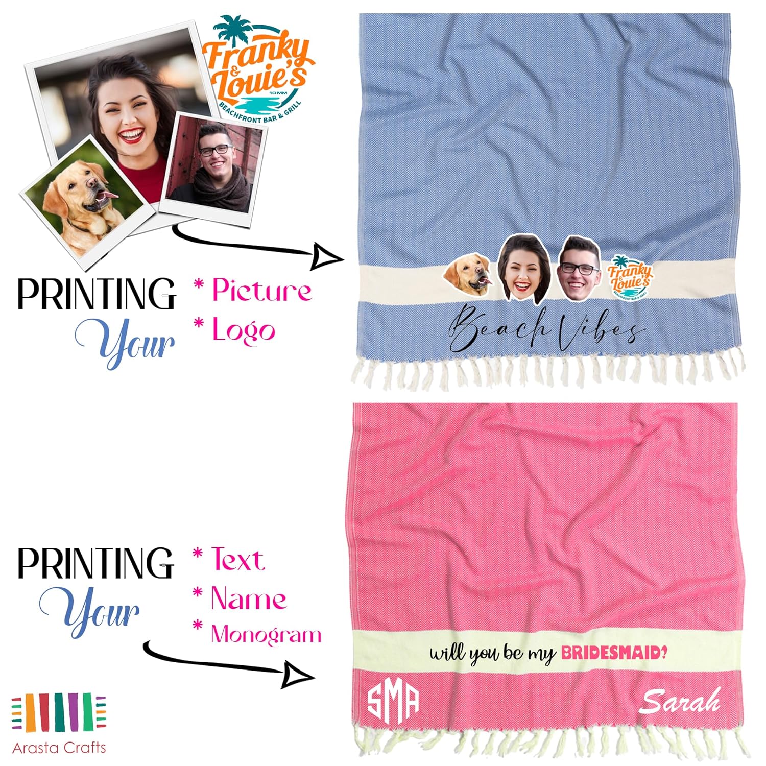 Turkish Cotton Beach Towel - Lightweight Soft and Travel Friendly