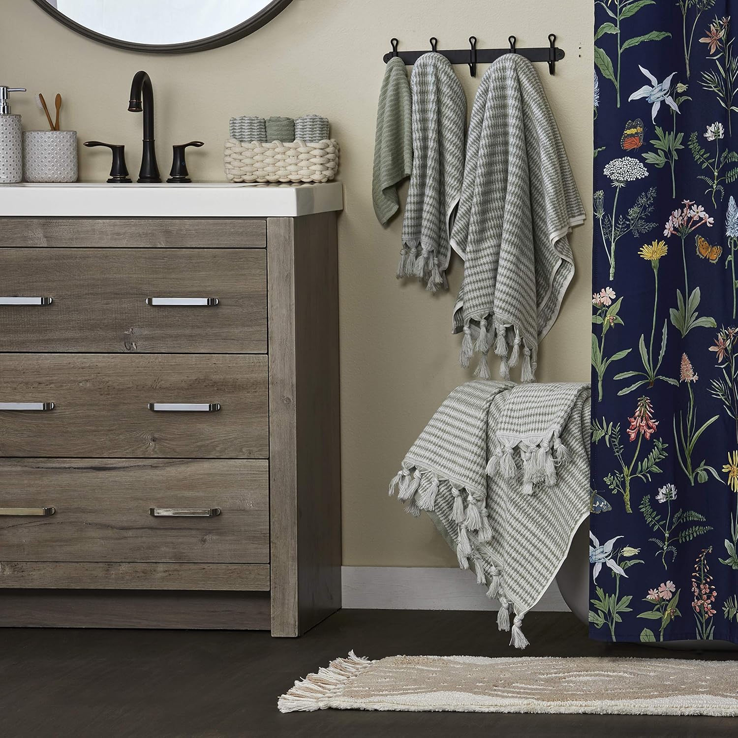 SKL Home Longborough Bath Towel in Sage