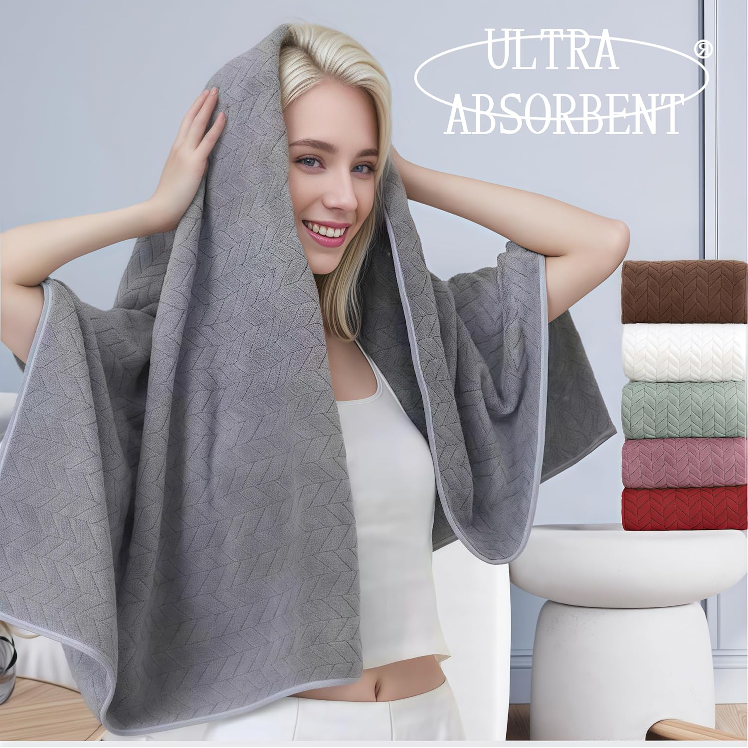XJEXUEIZ Premium Microfiber Bath Towel