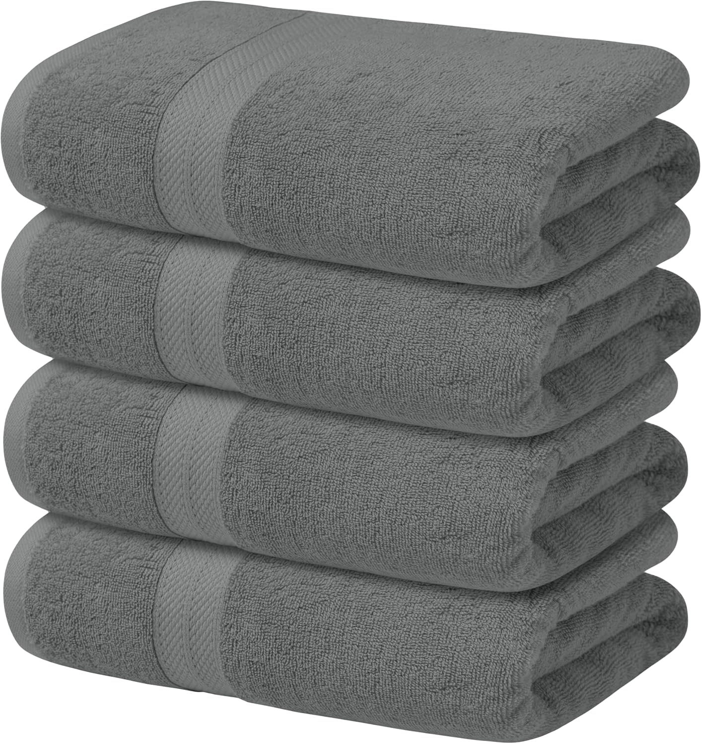Avalon Towels Pack of 4 Bath Towels 27x54 Inches Grey