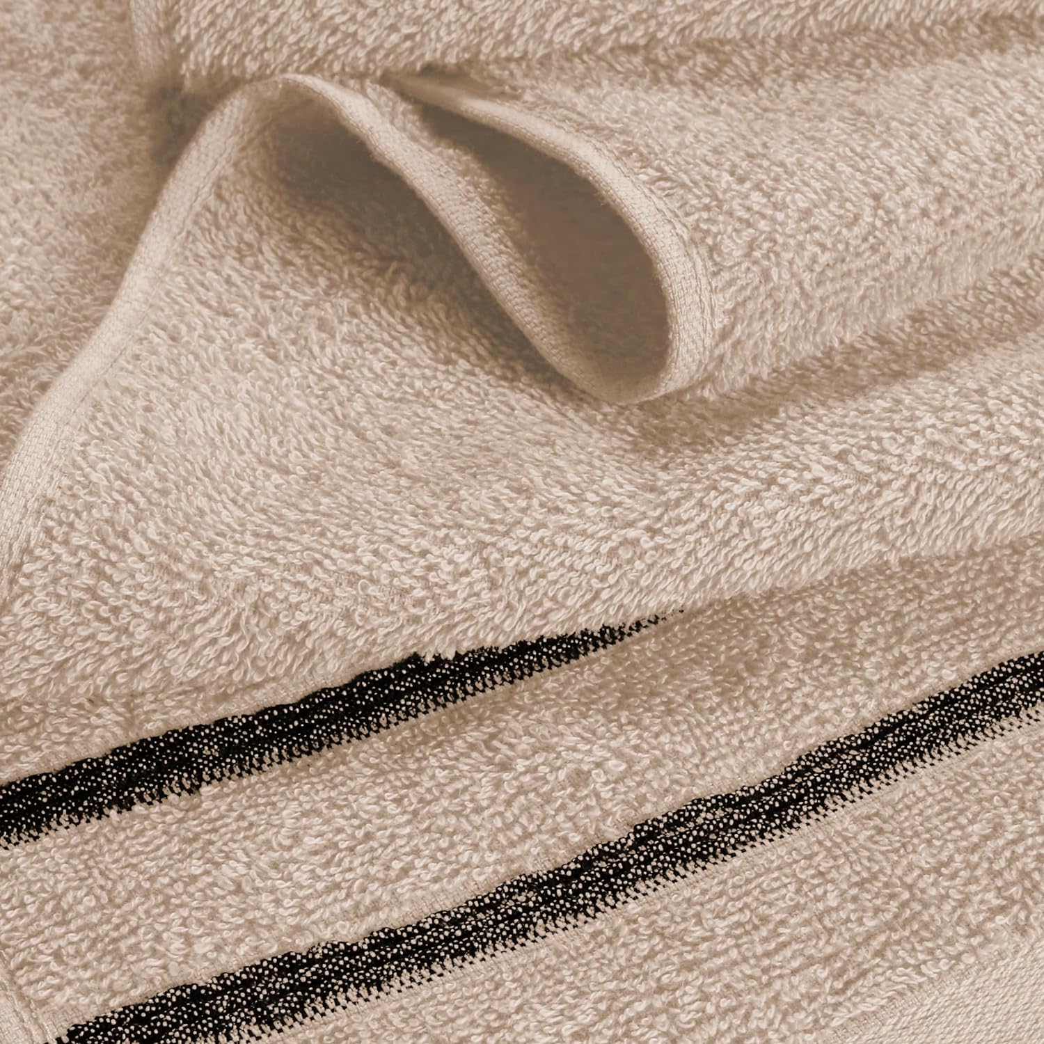 MyOwn Cotton 2 Pack Oversized Bath Towel Set - Tan 1