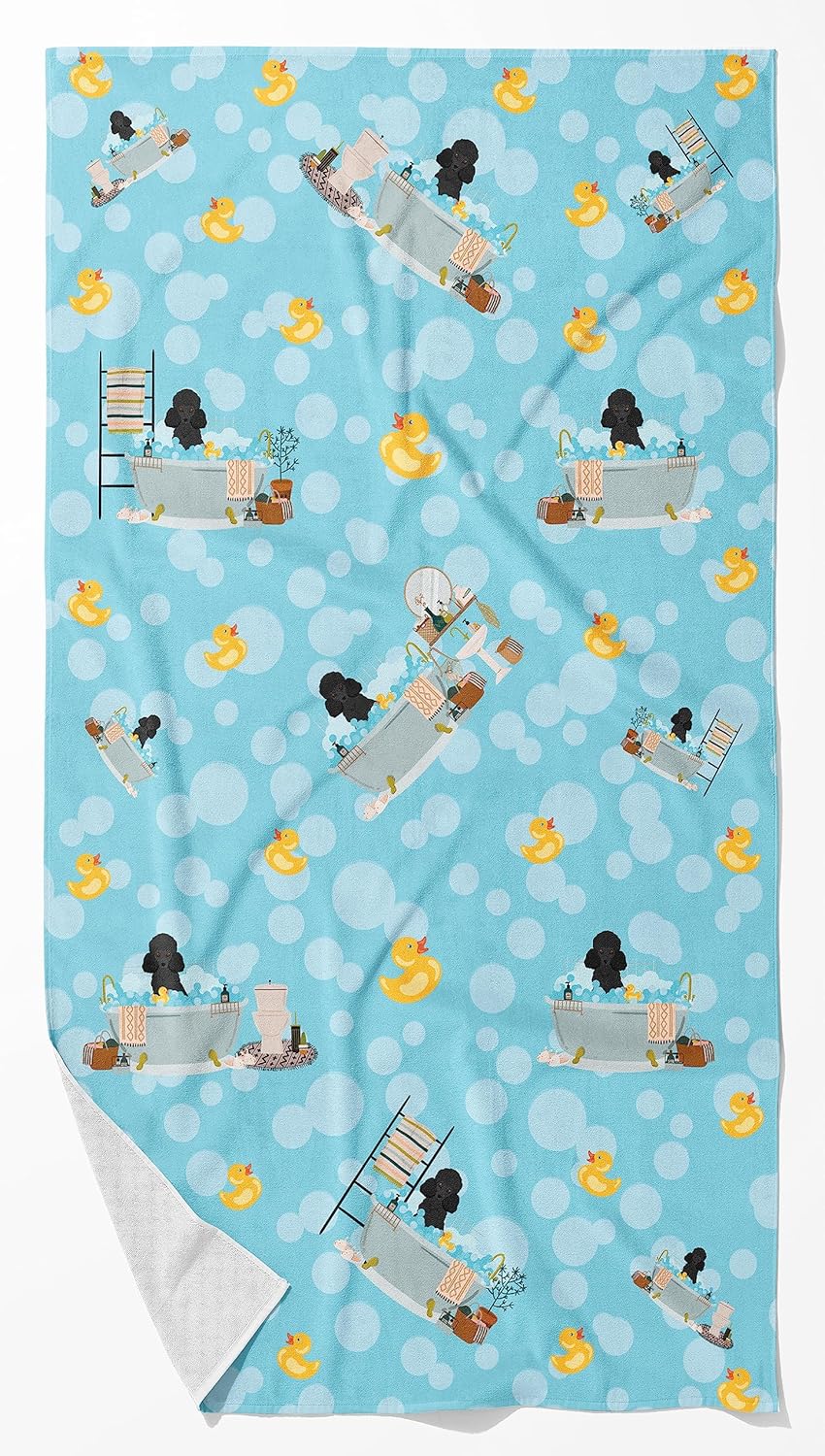 Carolines Treasures WDK5657BTLG Poodle Bath Towel Large