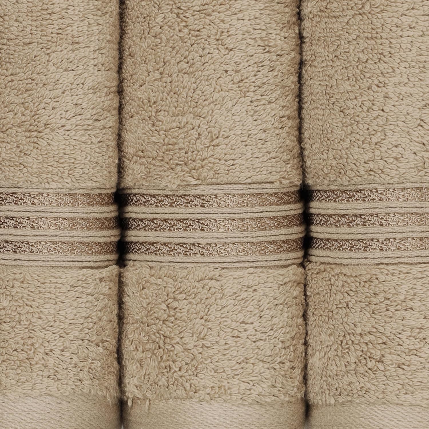 Superior Egyptian Cotton 6-Piece Towel Set in Taupe
