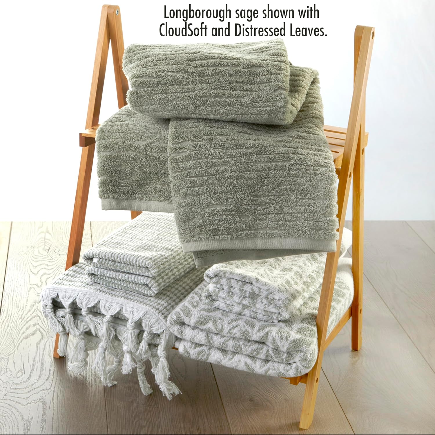 SKL Home Longborough Bath Towel in Sage