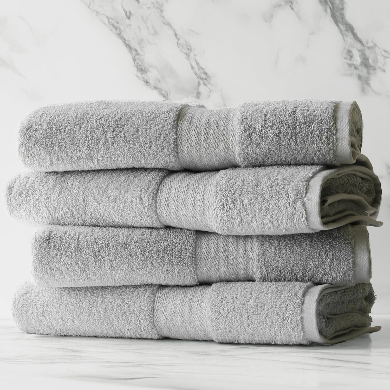 1888 Mills 4 Pack Bath Towel Set Grey
