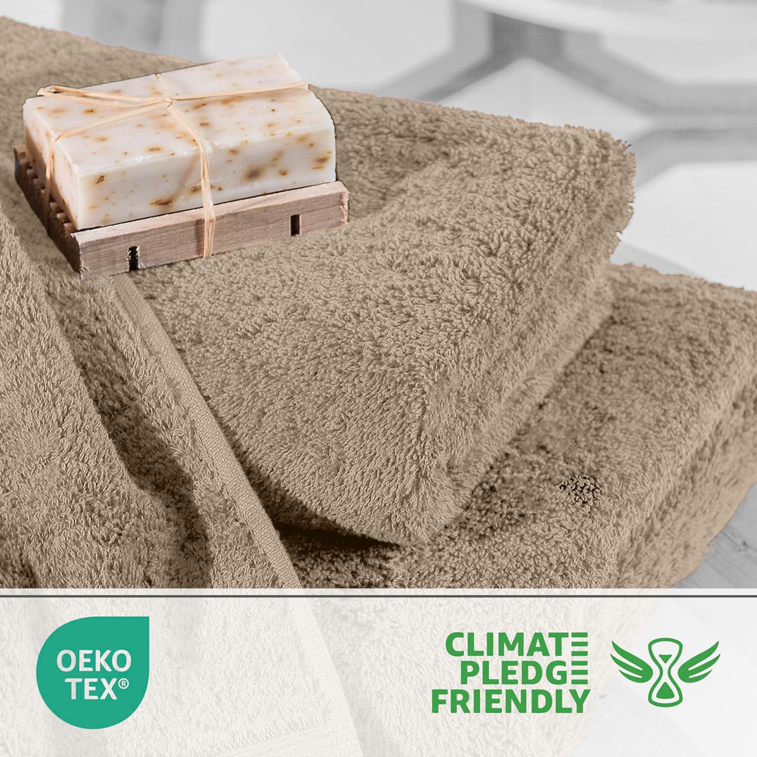 Martex Easy Living 6-Piece Bathroom Towel Set Soft Fluffy Quick-Dry Towels
