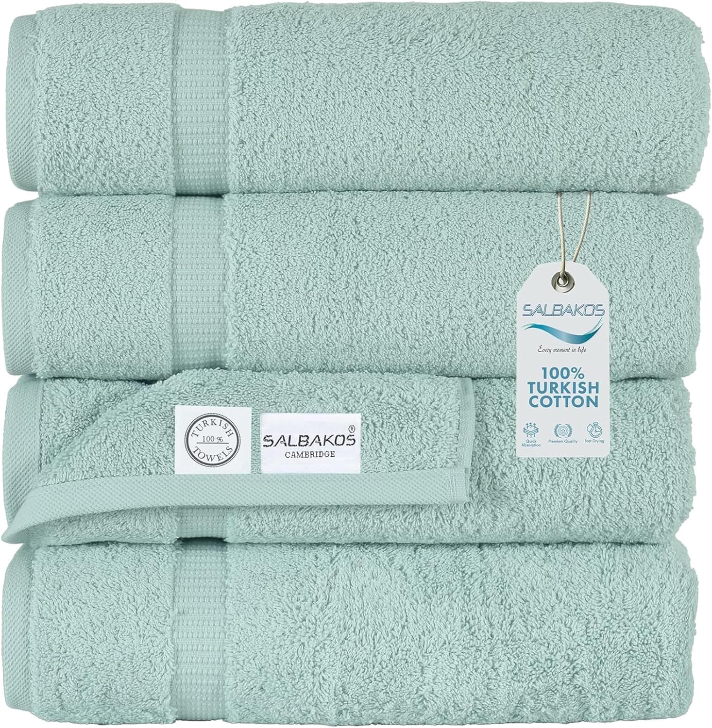 SALBAKOS Premium 4 Piece Bath Towel Set