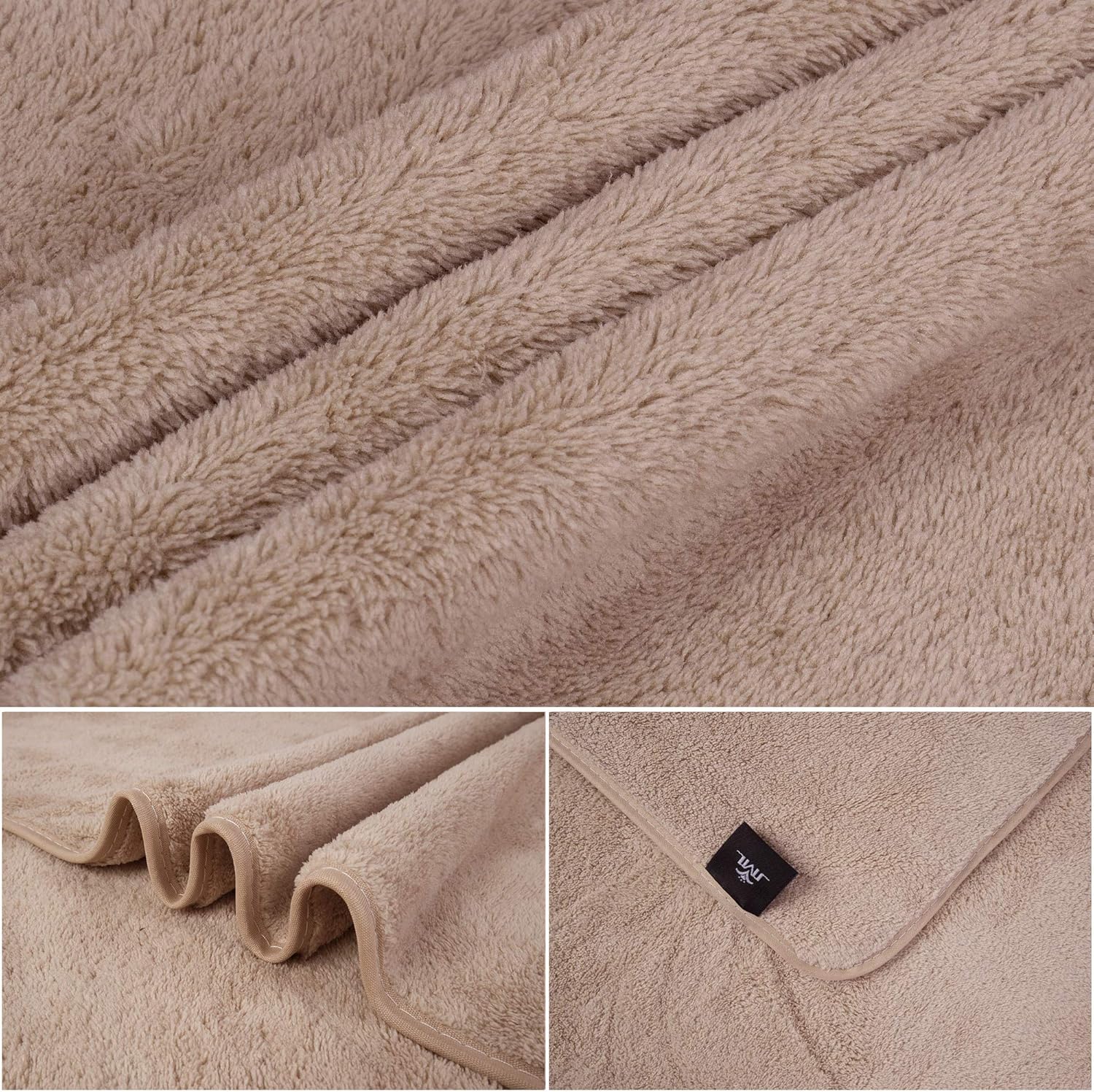 JML Luxury Spa Bath Towels 2 Pack 30x60 - 350GSM Fleece