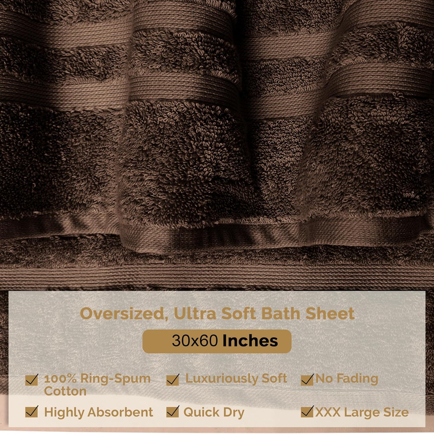 Organix Egyptian Cotton Bath Towel Set - 4 Piece 550 GSM