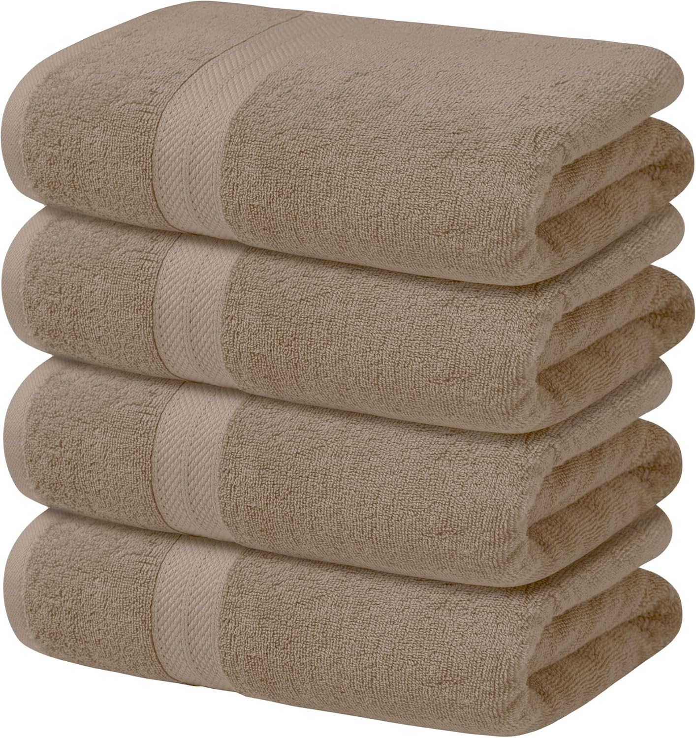 Avalon Towels 4 Pack 27x54 Bath Towels Beige