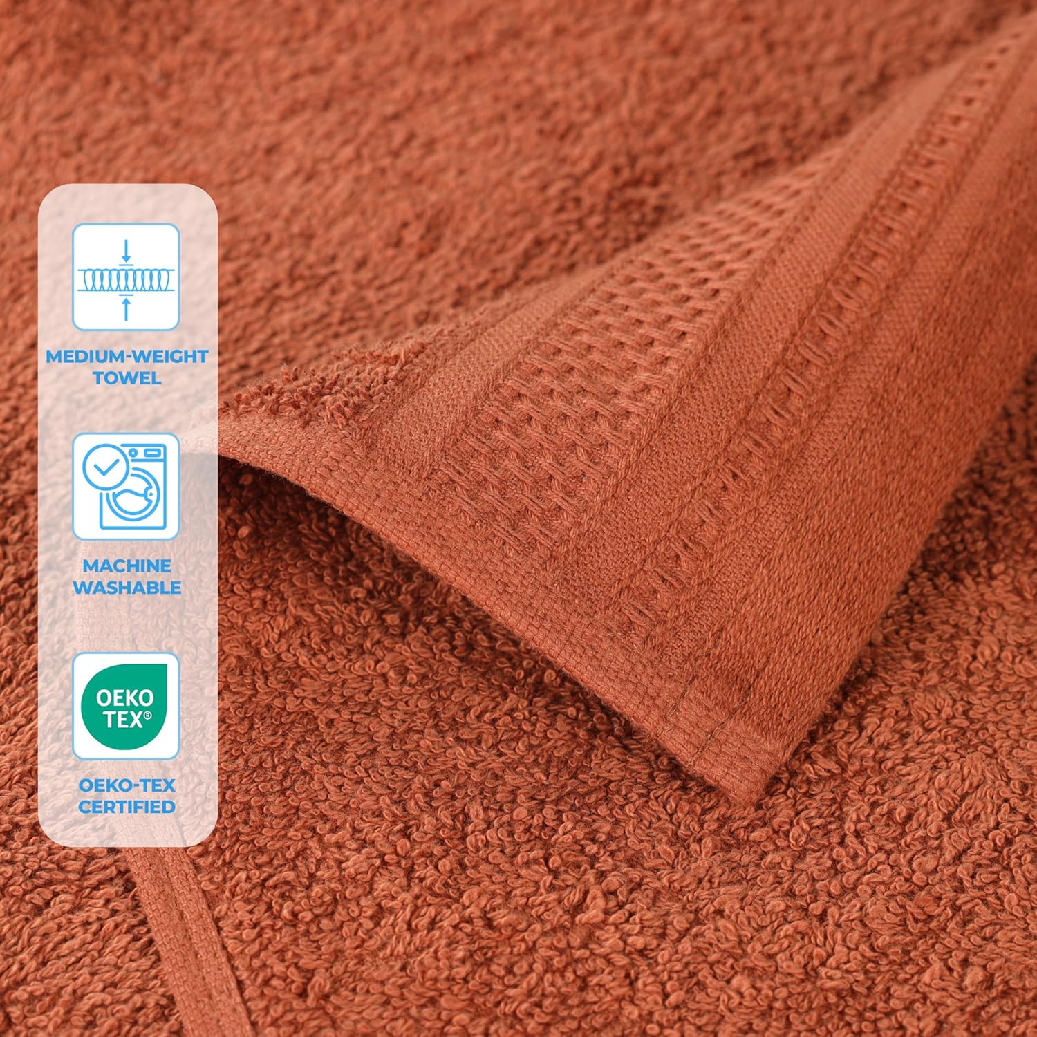 Superior Honeycomb Cotton Towel Set of 2
