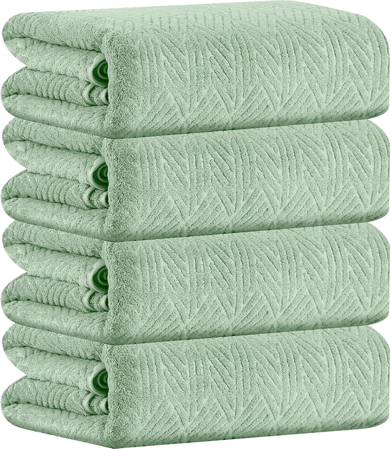 CHINO Light Green Bath Towel Set of 4