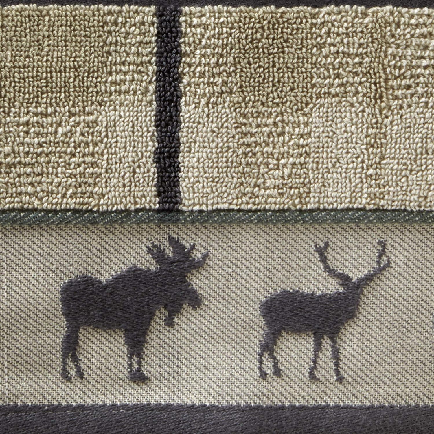 SKL Home Yellowstone Grand Teton Bath Towel Taupe 27x50