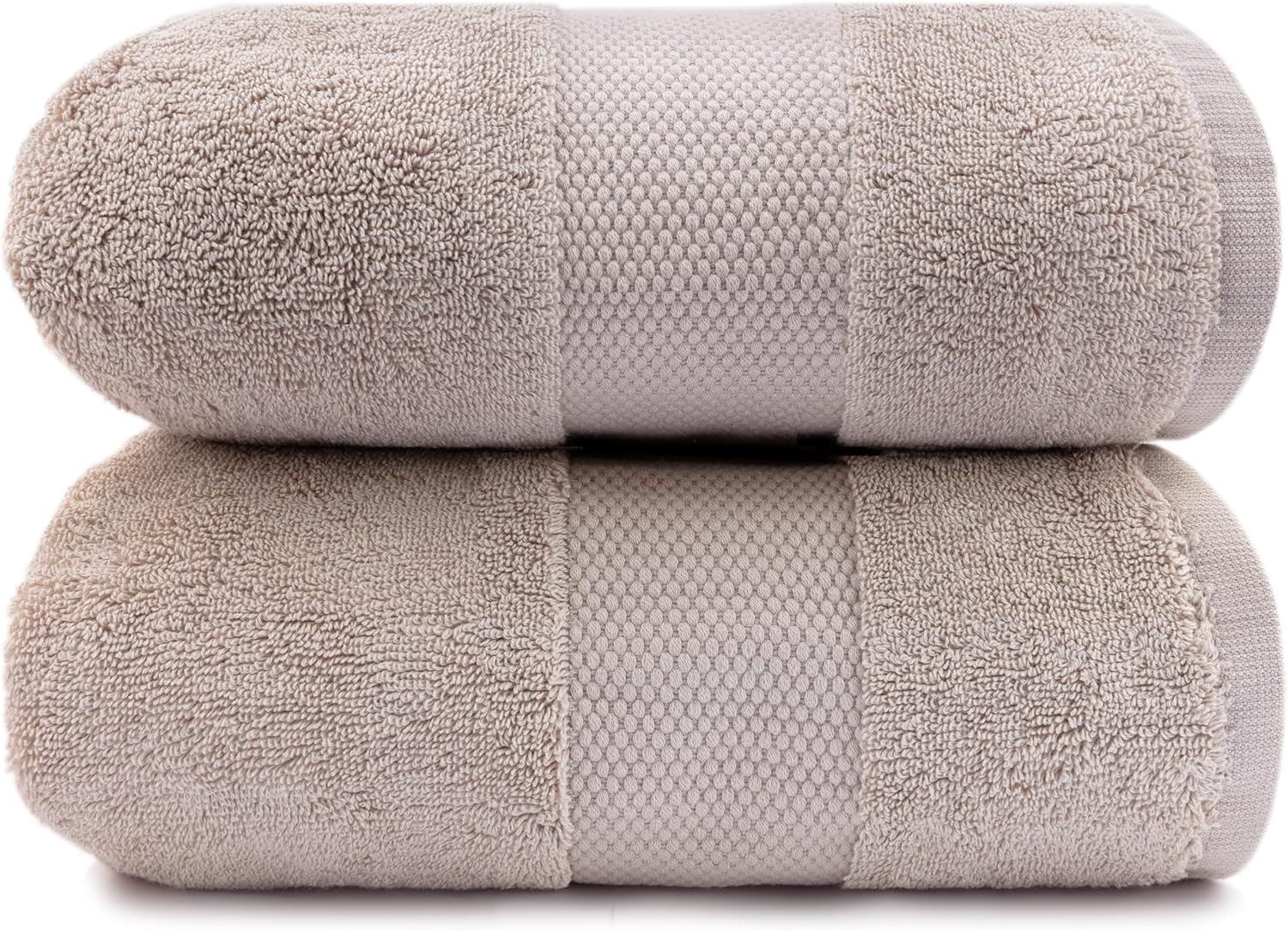 Maisonette Organic Cotton Turkish Bath Sheets - Light Brown Dune 2 Pack