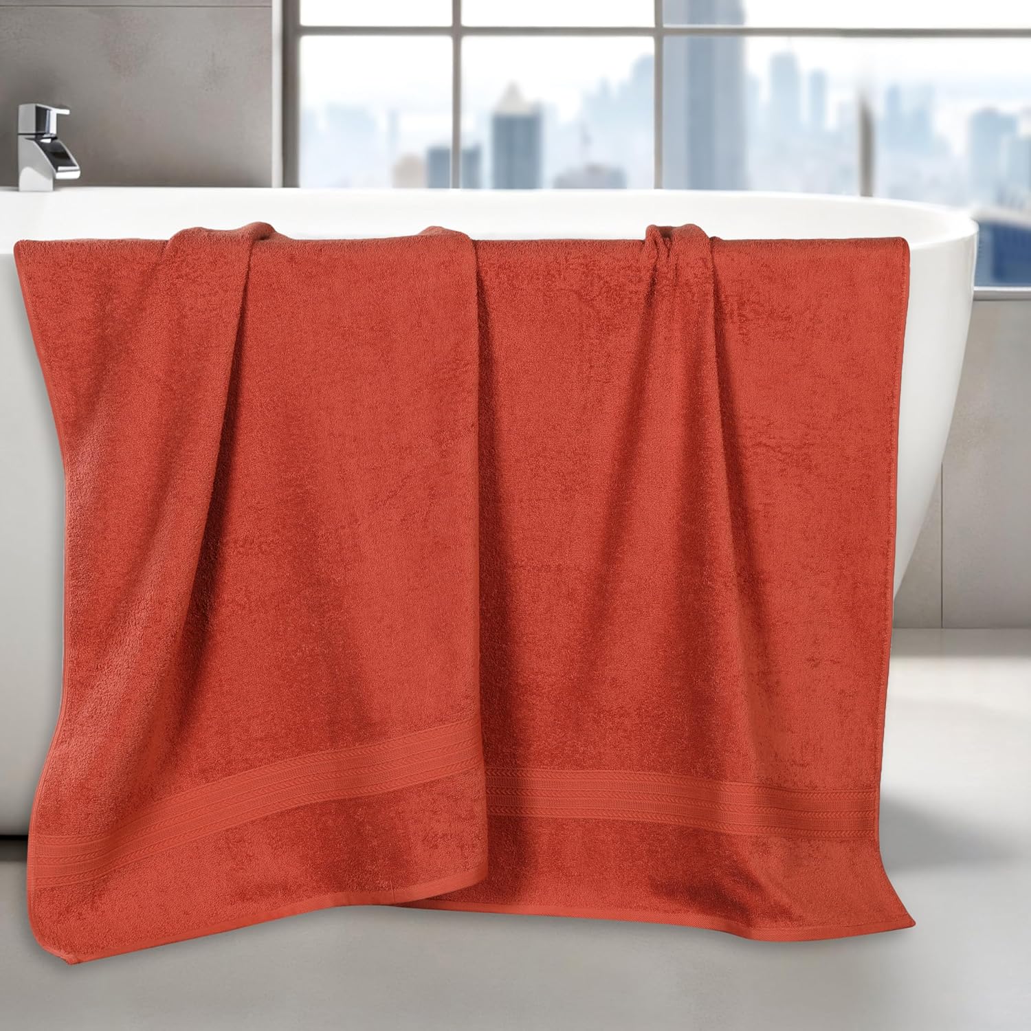 Superior Eco-Friendly Cotton 2-Piece Bath Sheet Set 1