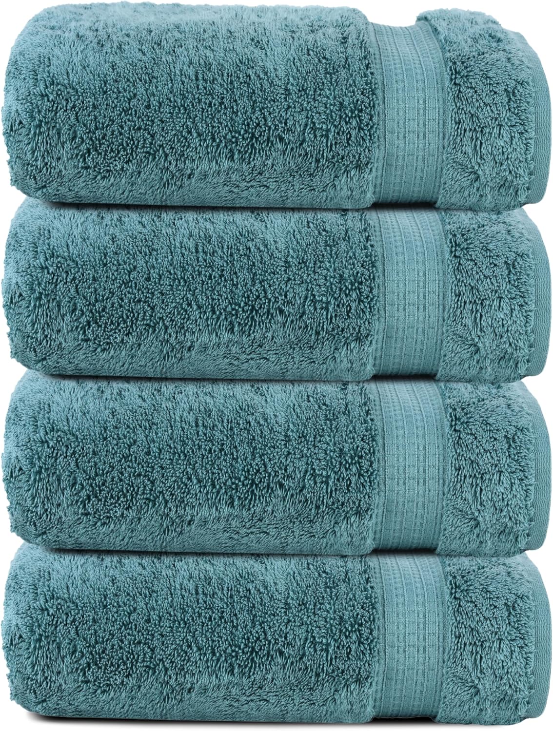 Organix Luxury 4 Pack Bath Towels - 30x60 Inches 100 Cotton