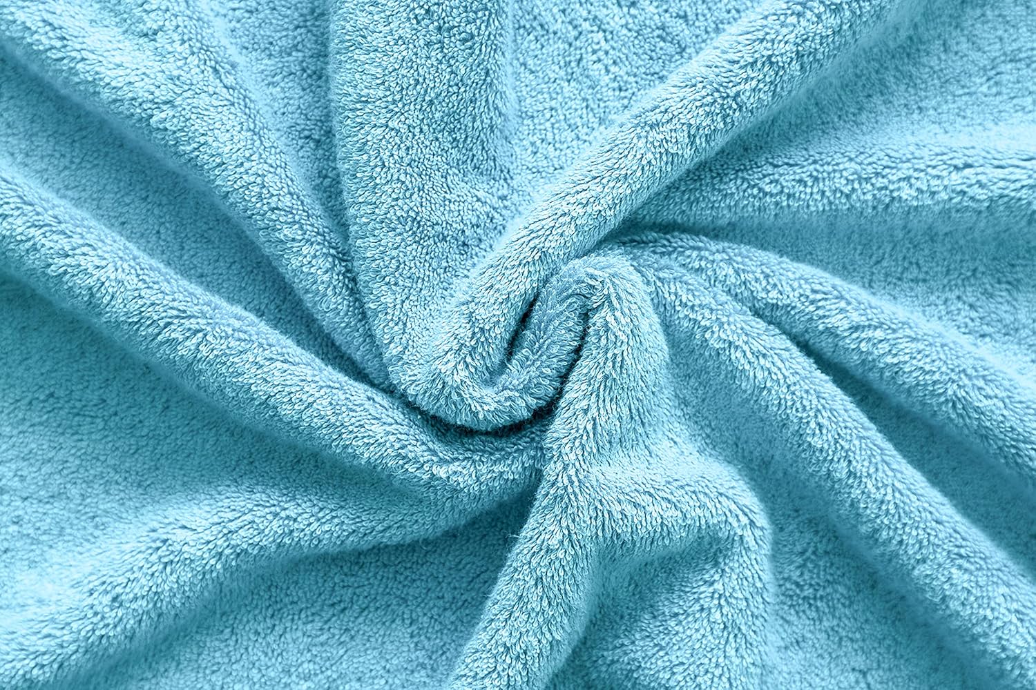 American Veteran 4 Pack Turkish Bath Towels Sky Blue