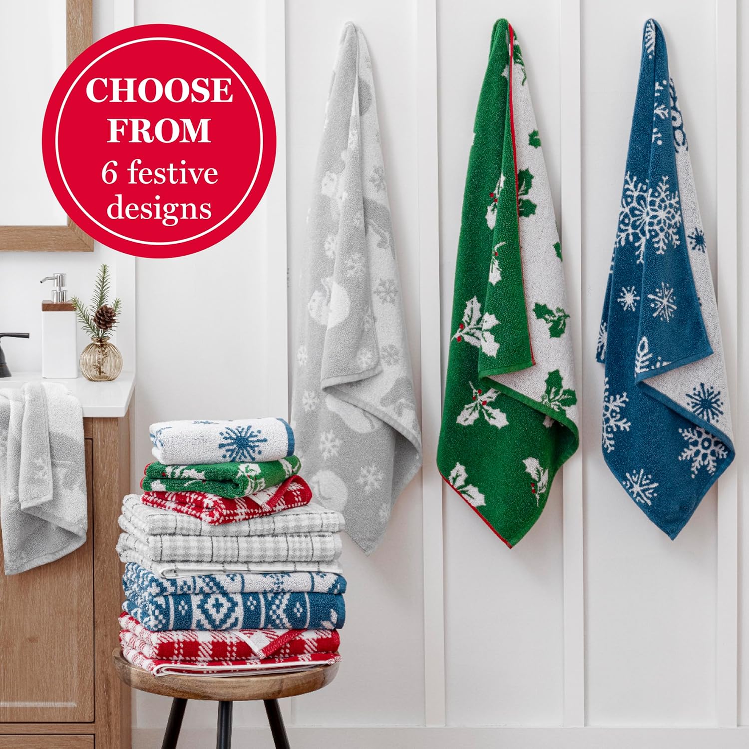 Martha Stewart 2 Bath Towels Set 27x54in 525 GSM 100 Cotton