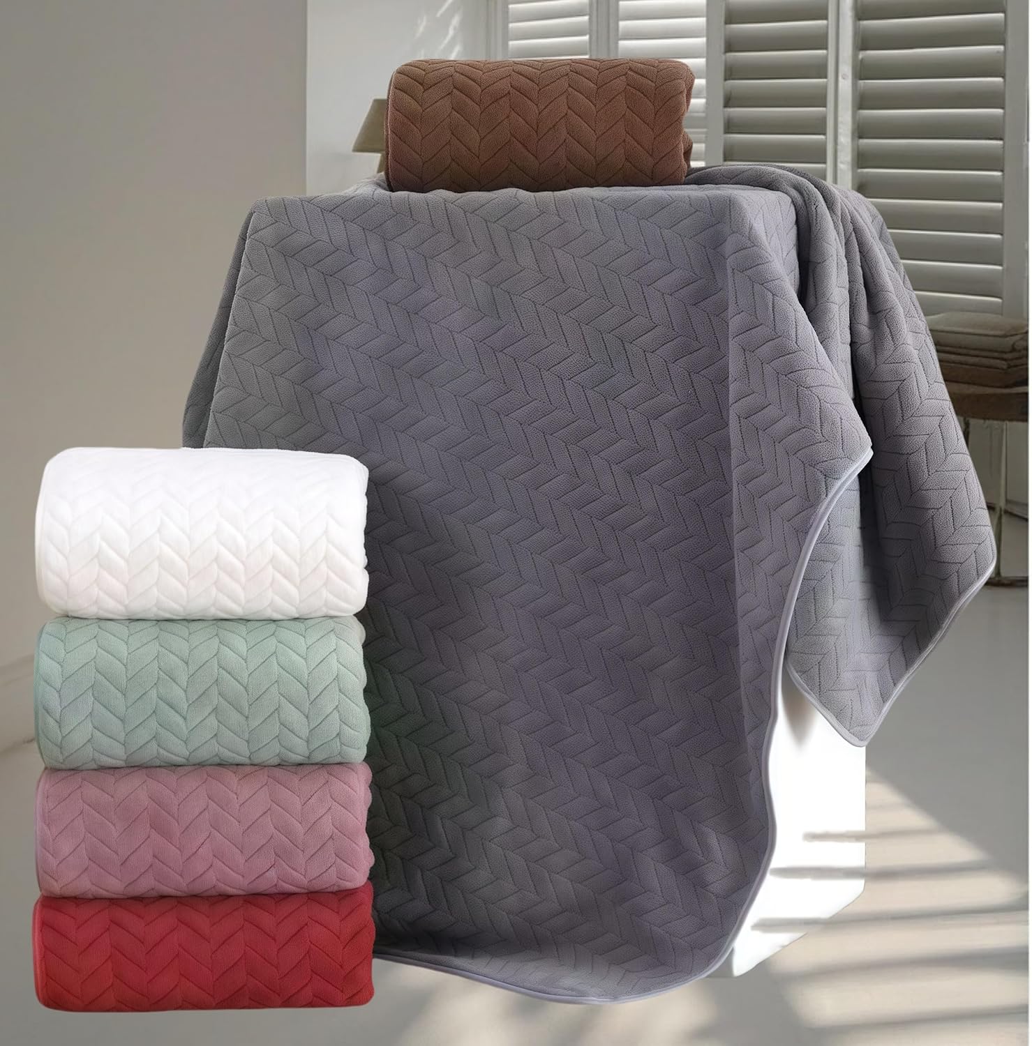 XJEXUEIZ Premium Microfiber Bath Towel