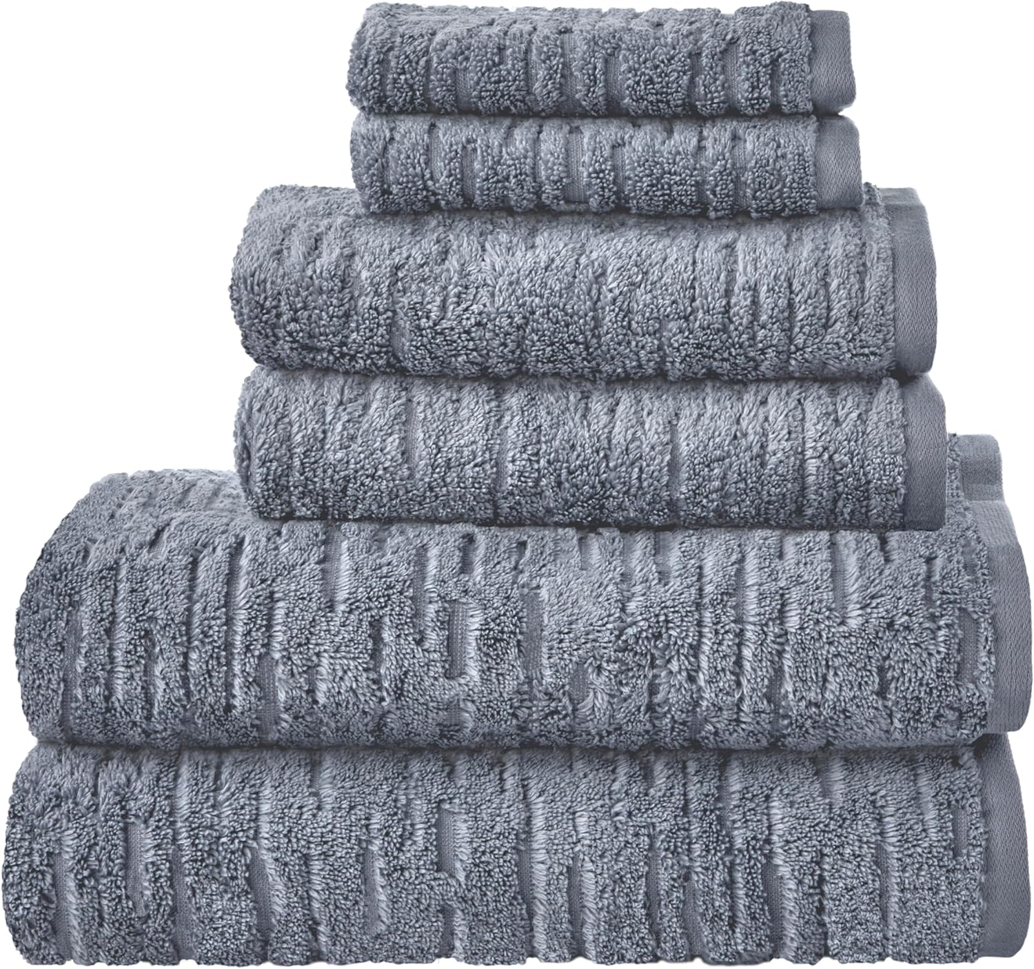 SKL Home CloudSoft Cotton Bath Towel Smoke Blue 1