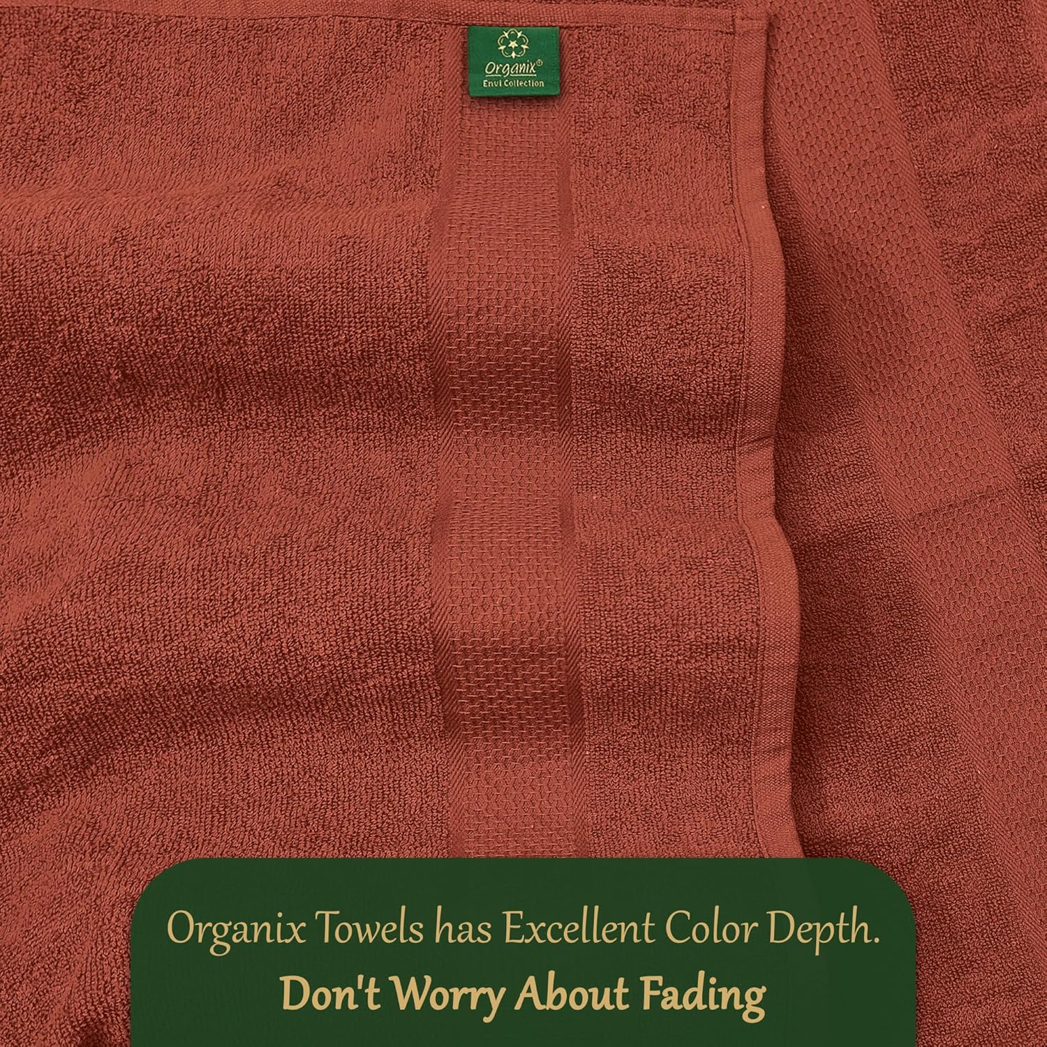Organix 100 Recycled Cotton Bath Towel Set Brown