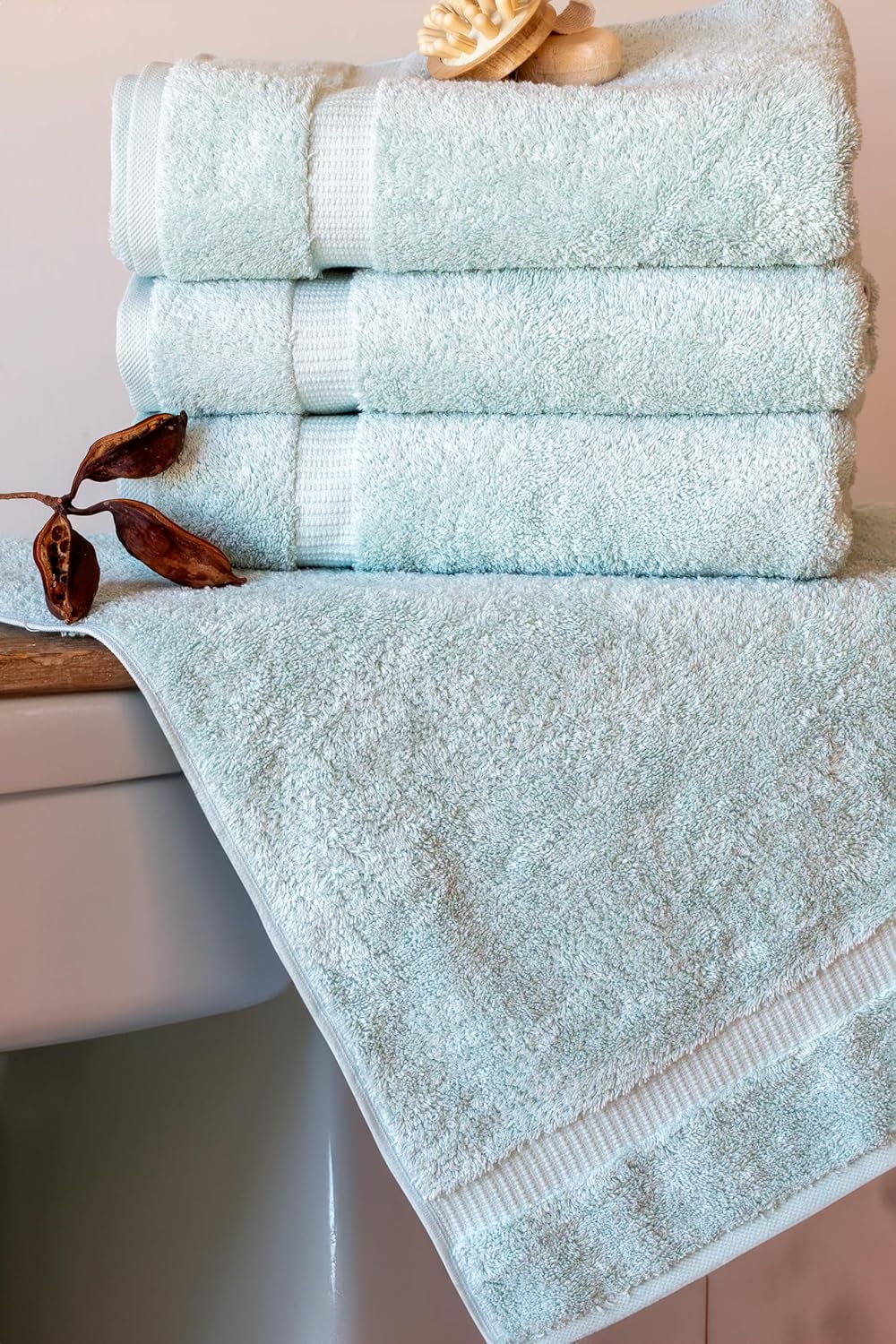 SALBAKOS Premium 4 Piece Bath Towel Set