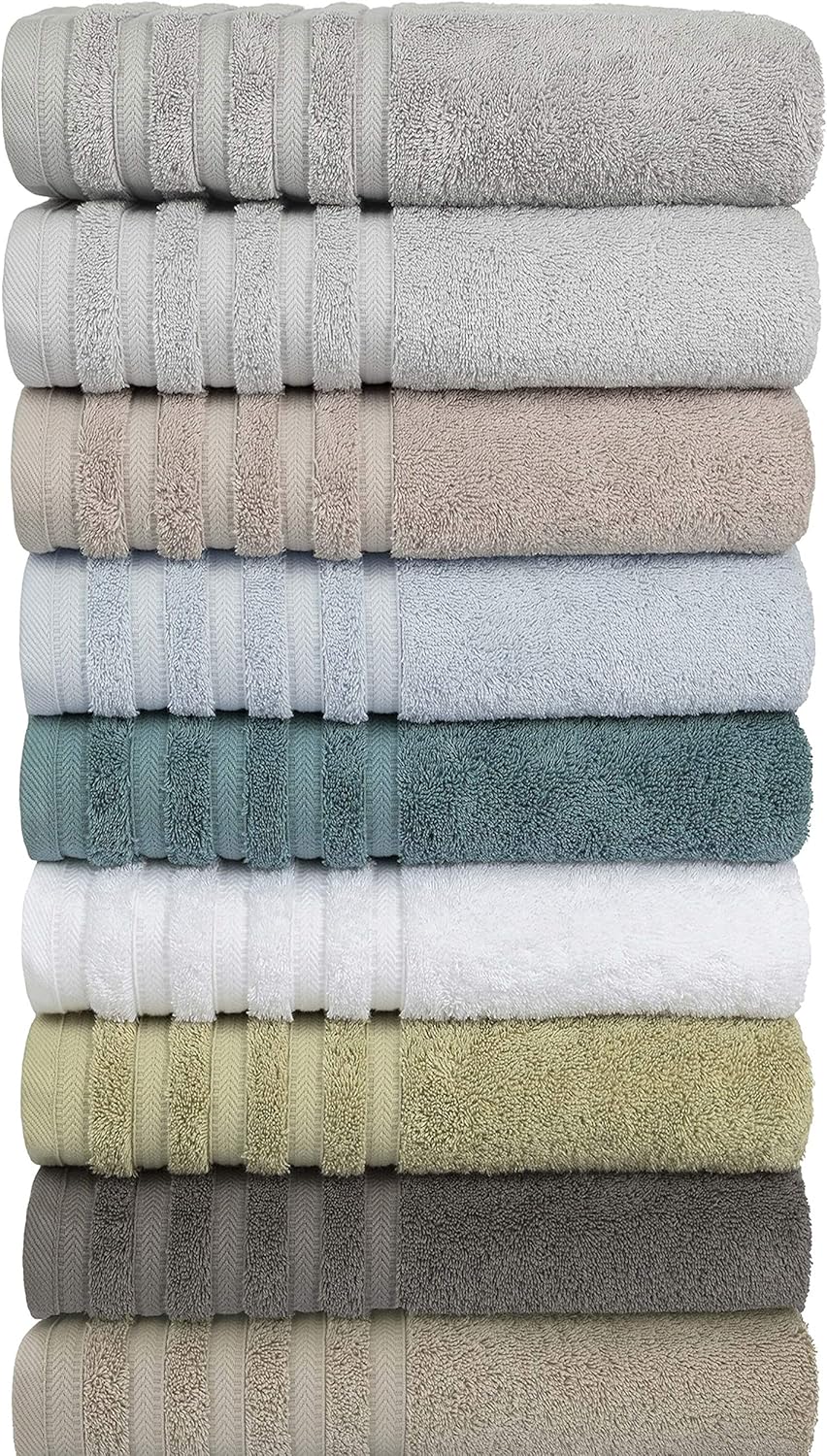 Baltic Linen Luxury Towel Set 6-Piece Light Blue