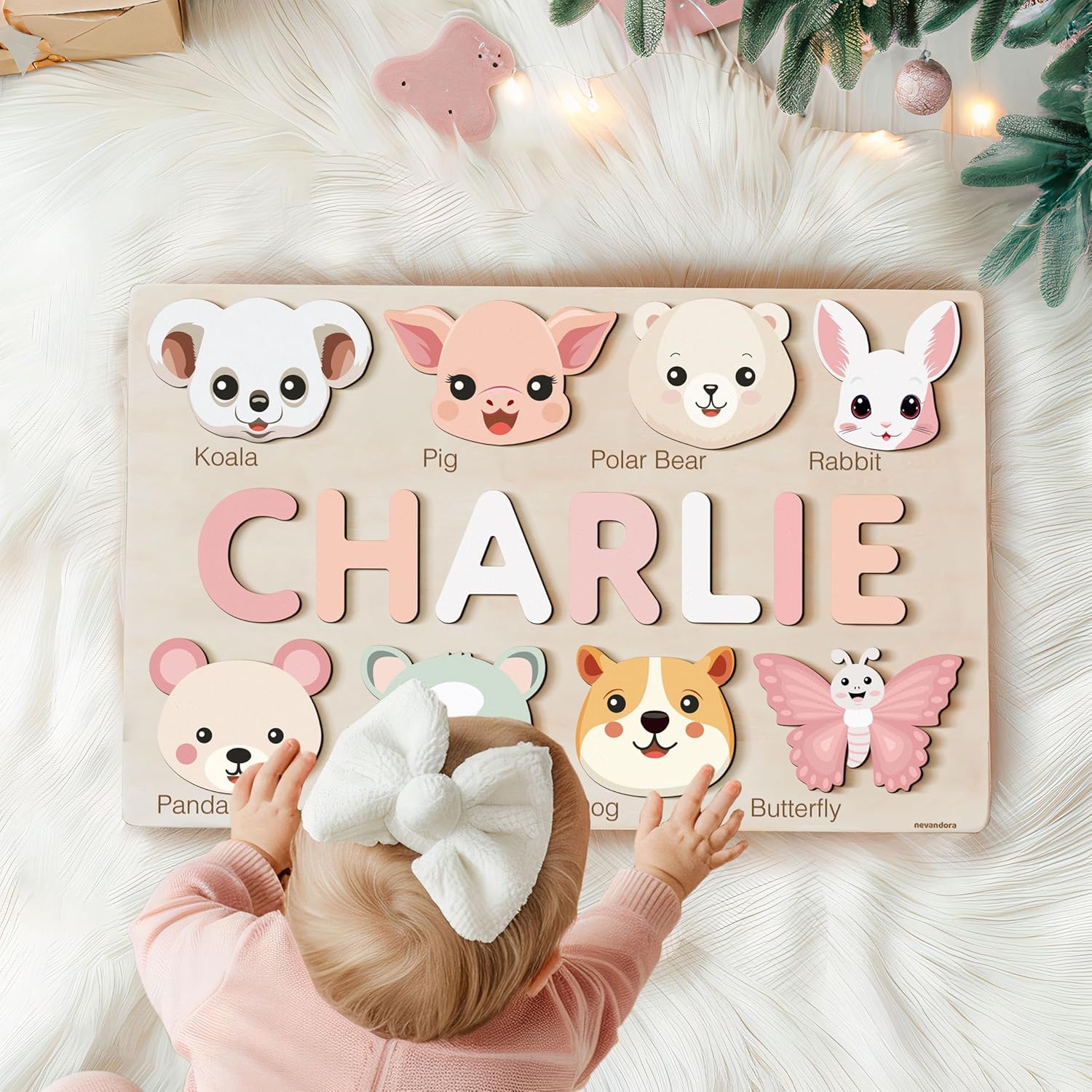 Personalized Wooden Name Puzzle for Toddlers 1