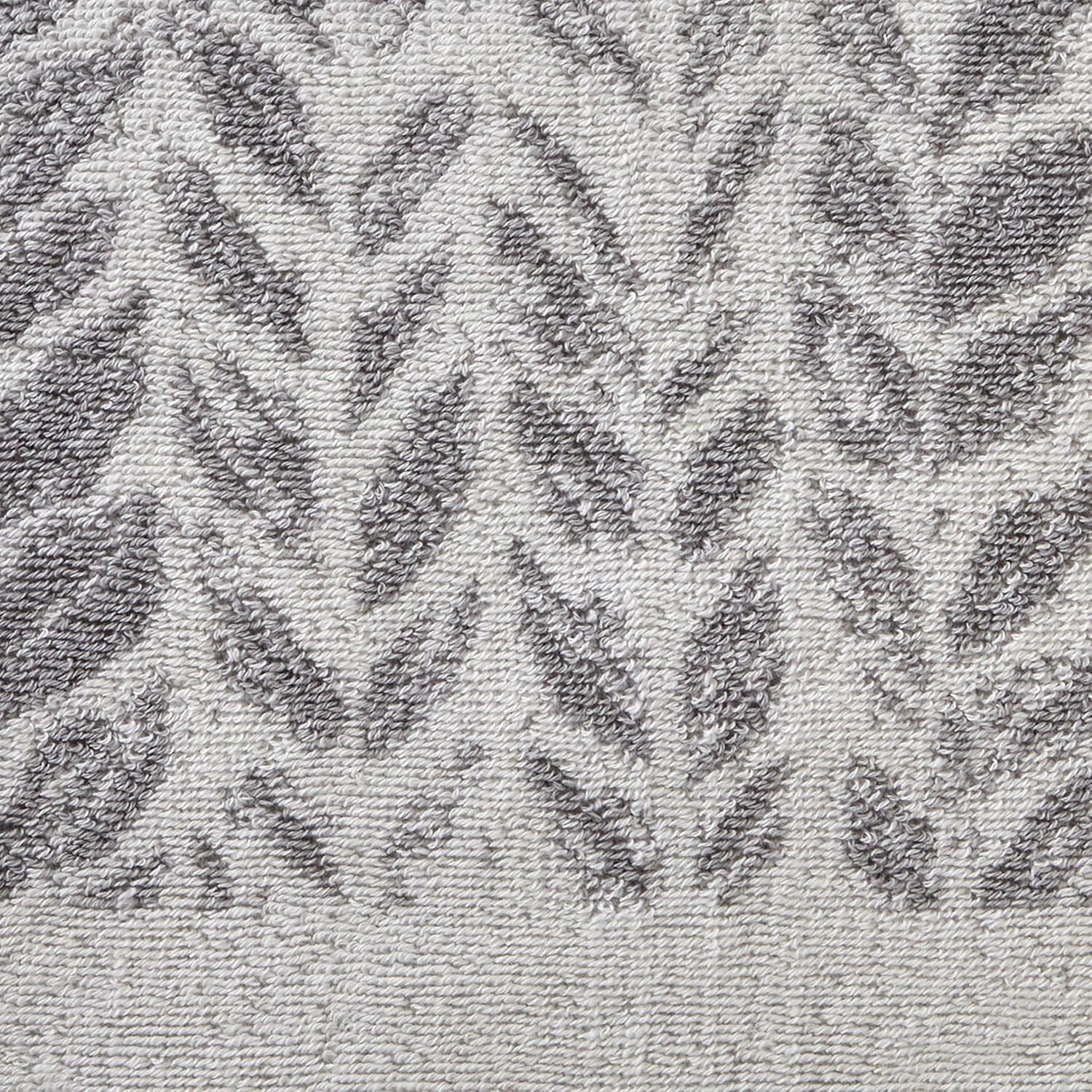 SKL Home Distressed Leaves Bath Towel Gray 28x54 1