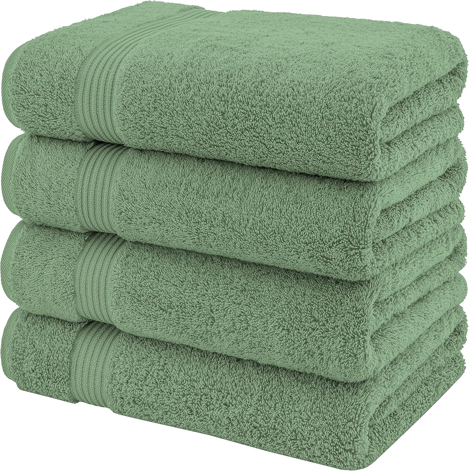 American Veteran 100 Cotton Turkish Bath Towel Set 4 Pack