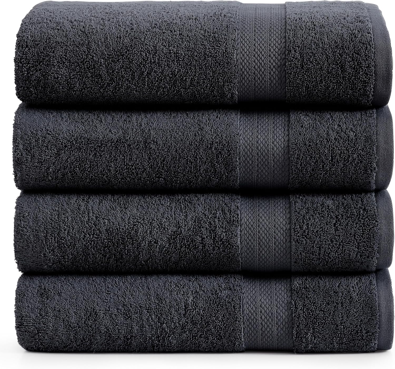 LANE LINEN 4 Pack Bath Towels 28x54 - Soft Quick Dry Oeko Tex Certified